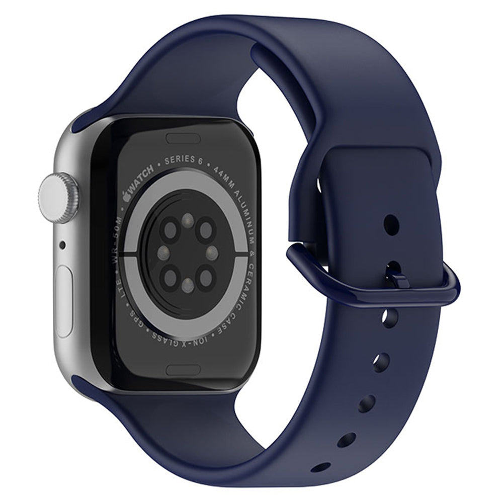For Apple Watch Ultra 2 49mm Series 9 45mm SE (2023) 44mm Ultra 49mm 8 7 45mm 6 5 4 SE (2022) SE 44mm 3 2 1 42mm Silicone Watch Band Pin Buckle Quick Release Wrist Strap Replacement For Apple Watch Ultra 2 49mm Series 9 45mm SE (2023) 44mm Ultra 49mm 8 7 45mm 6 5 4 SE (2022) SE 44mm 3 2 1 42mm Silicone Watch Band Pin Buckle Quick Release Wrist Strap Replacement